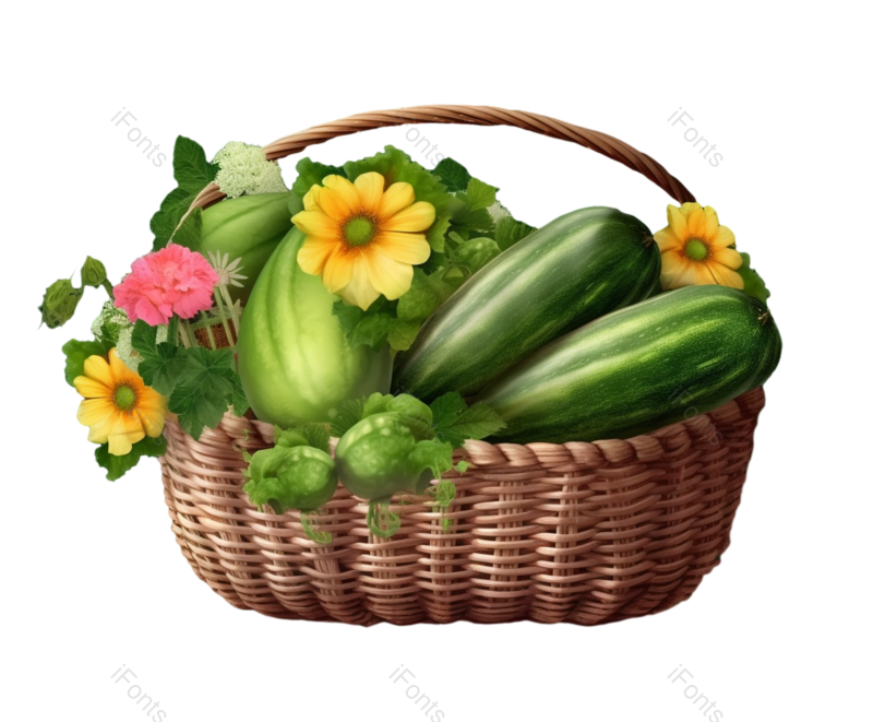 蔬菜图片,篮子元素,绿色PNG,绿色蔬菜免抠素材